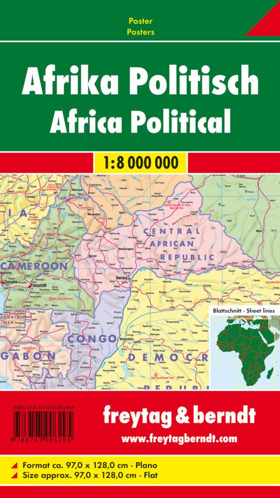 Afrika physisch-politisch main product photo