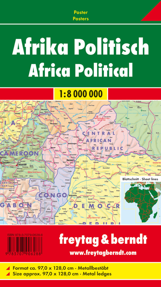 Afrika physisch-politisch main product photo