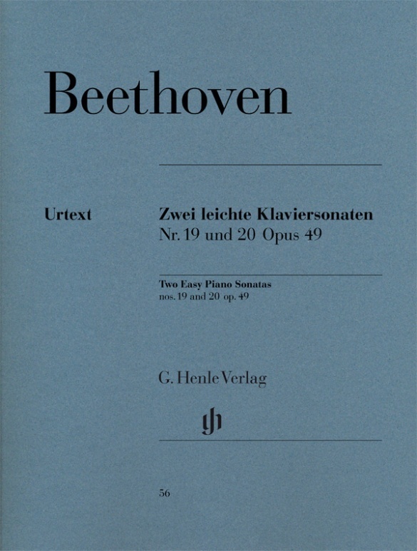 Ludwig van Beethoven - Zwei leichte Klaviersonaten g-moll Nr. 19 und G-dur Nr. 20 op. 49 main product photo