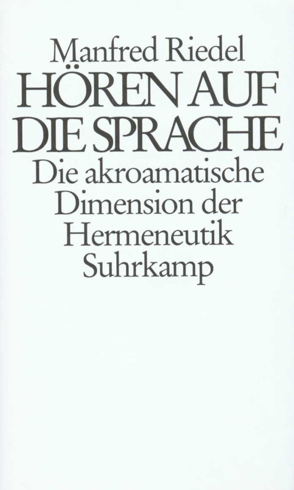 Hören auf die Sprache main product photo