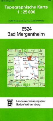 Topographische Karte Baden-Württemberg Bad Mergentheim