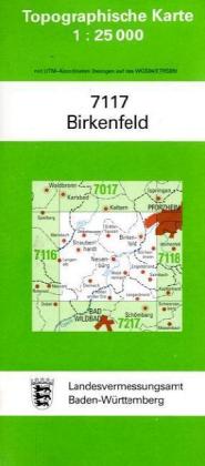Topographische Karte Baden-Württemberg Birkenfeld
