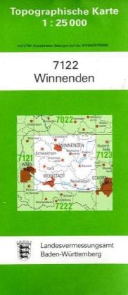 Topographische Karte Baden-Württemberg Winnenden main product photo