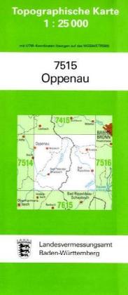 Topographische Karte Baden-Württemberg Oppenau