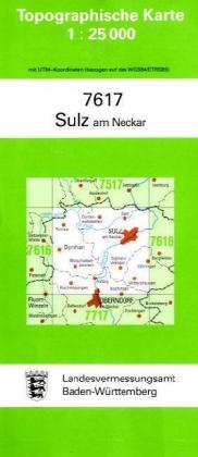 Topographische Karte Baden-Württemberg Sulz am Neckar