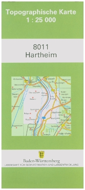 Topographische Karte Baden-Württemberg Hartheim main product photo