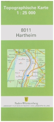 Topographische Karte Baden-Württemberg Hartheim