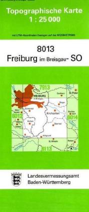 Topographische Karte Baden-Württemberg Freiburg im Breisgau, SO main product photo