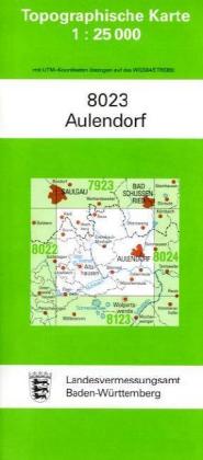 Topographische Karte Baden-Württemberg Aulendorf