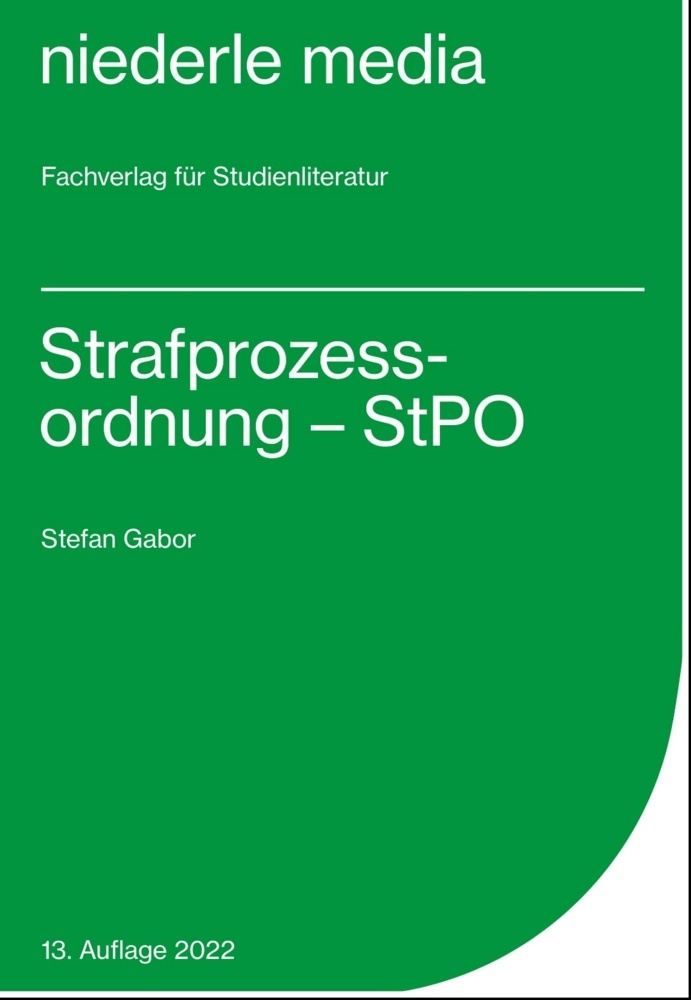 Strafprozessordnung - StPO - 2022 main product photo