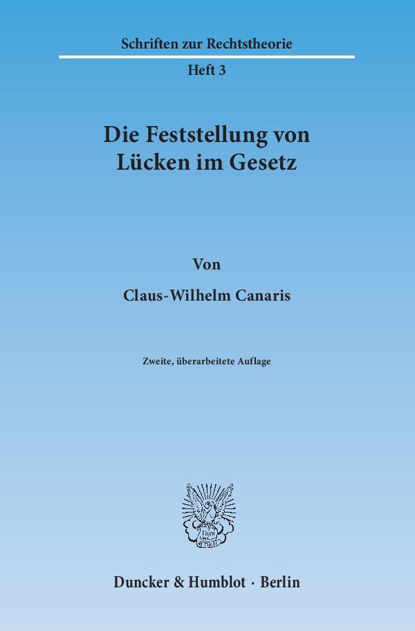 Die Feststellung von Lücken im Gesetz main product photo