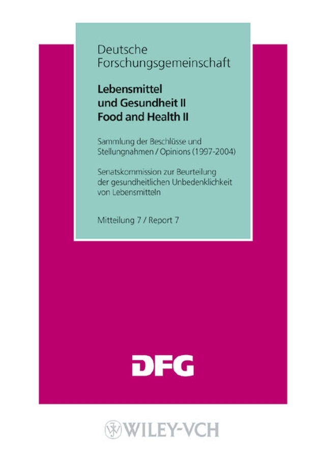Lebensmittel und Gesundheit II. Food and Health II main product photo