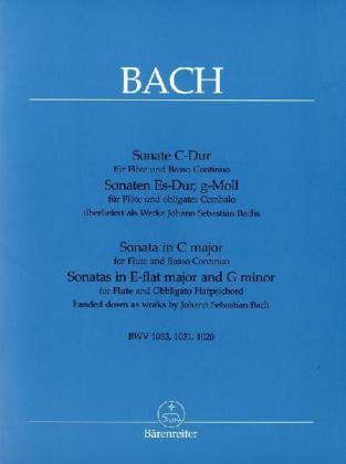 Drei Sonaten für Flöte und Klavier BWV 1020, 1031, 1033 (Bach zugeschrieben) main product photo