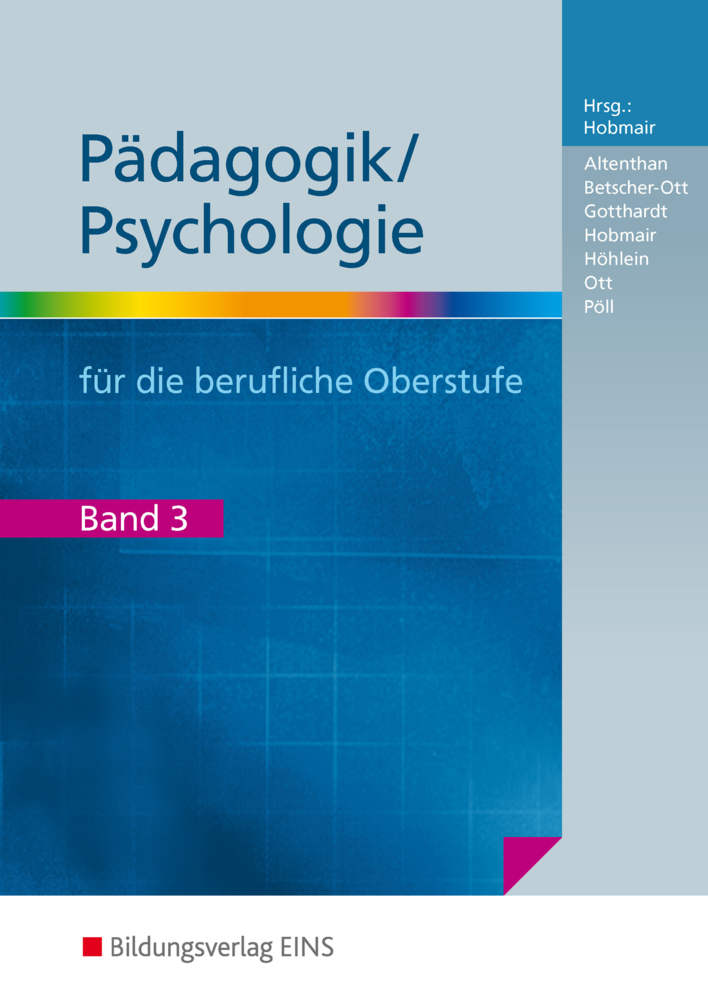 Pädagogik/Psychologie für die Berufliche Oberschule - Ausgabe Bayern. Bd.3 main product photo