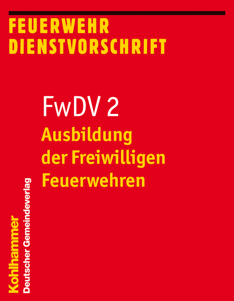 FwDV 2, Ausbildung der Freiwilligen Feuerwehren main product photo