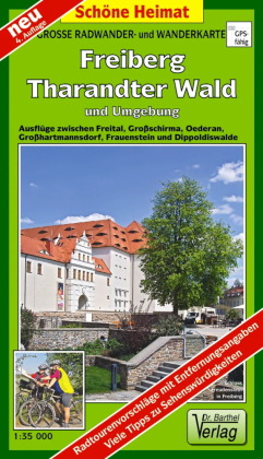 Doktor Barthel Karte Freiberg, Tharandter Wald und Umgebung