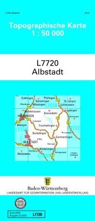 Topographische Karte Baden-Württemberg Albstadt main product photo