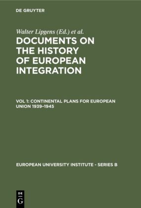 Continental Plans for European Union 1939-1945, w. 6 microfiches