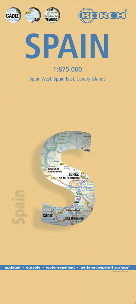 Borch Map Spanien. Espana. Spain main product photo