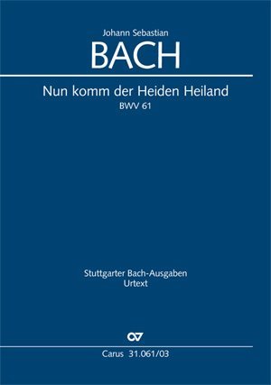 Nun komm, der Heiden Heiland (I) / Kantate Nr.61, Klavierauszug main product photo