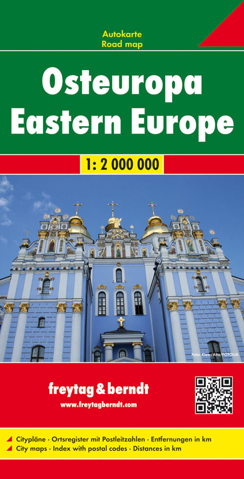 Freytag & Berndt Autokarte Osteuropa. Europa del Este. Oost Europa; Eastern Europe; Europe de l' Est; Europa orientale main product photo