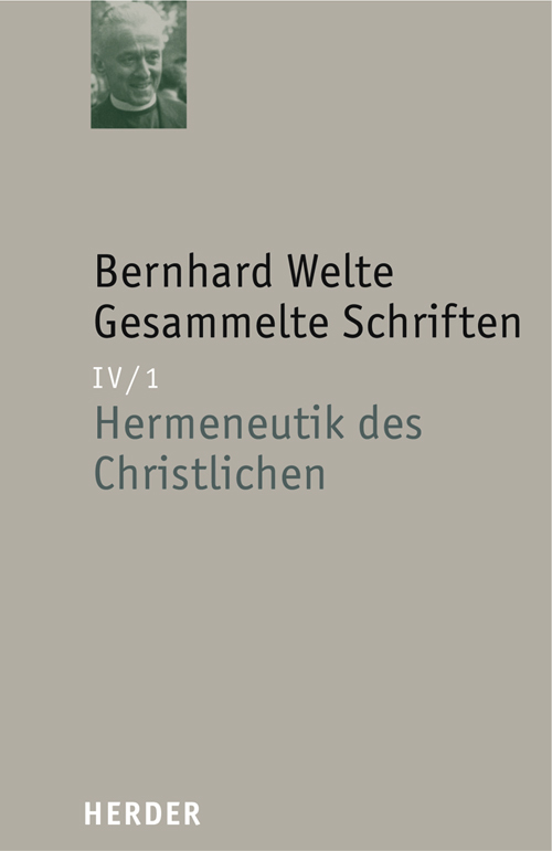 Bernhard Welte Gesammelte Schriften main product photo