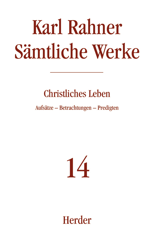 Karl Rahner Sämtliche Werke main product photo