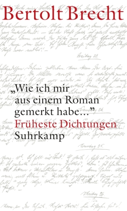 'Wie ich mir aus einem Roman gemerkt habe ...'