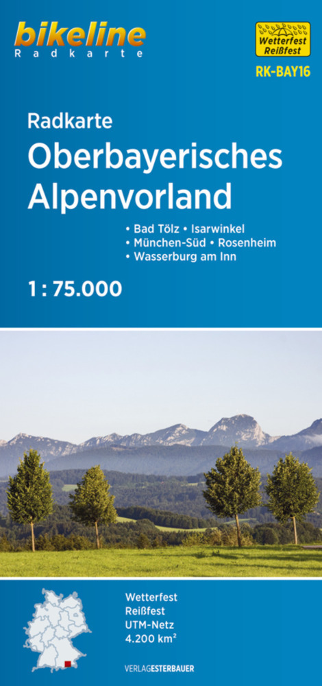 Bikeline Radkarte Oberbayerisches Alpenvorland main product photo