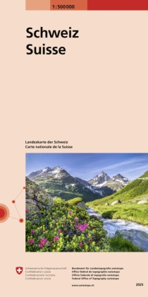 Landeskarte der Schweiz 1:500 000. Suisse. Svizzera. Svizra