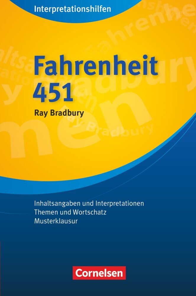 Cornelsen Senior English Library - Literatur - Ab 11. Schuljahr / B2 - Fahrenheit 451 main product photo
