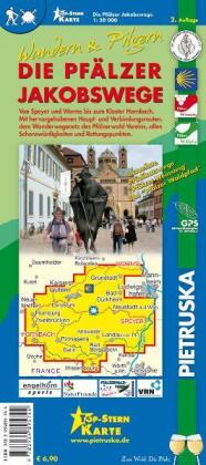 Die Pfälzer Jakobswege, Wanderkarte