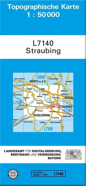 Topographische Karte Bayern Straubing main product photo