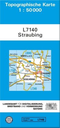 Topographische Karte Bayern Straubing