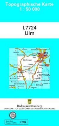 Topographische Karte Baden-Württemberg, Zivilmilitärische Ausgabe - Ulm