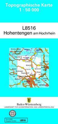 Topographische Karte Baden-Württemberg, Zivilmilitärische Ausgabe - Hohentengen am Hochrhein main product photo