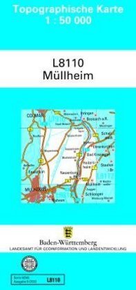 Topographische Karte Baden-Württemberg, Zivilmilitärische Ausgabe - Müllheim