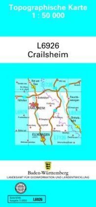 Topographische Karte Baden-Württemberg, Zivilmilitärische Ausgabe - Crailsheim main product photo