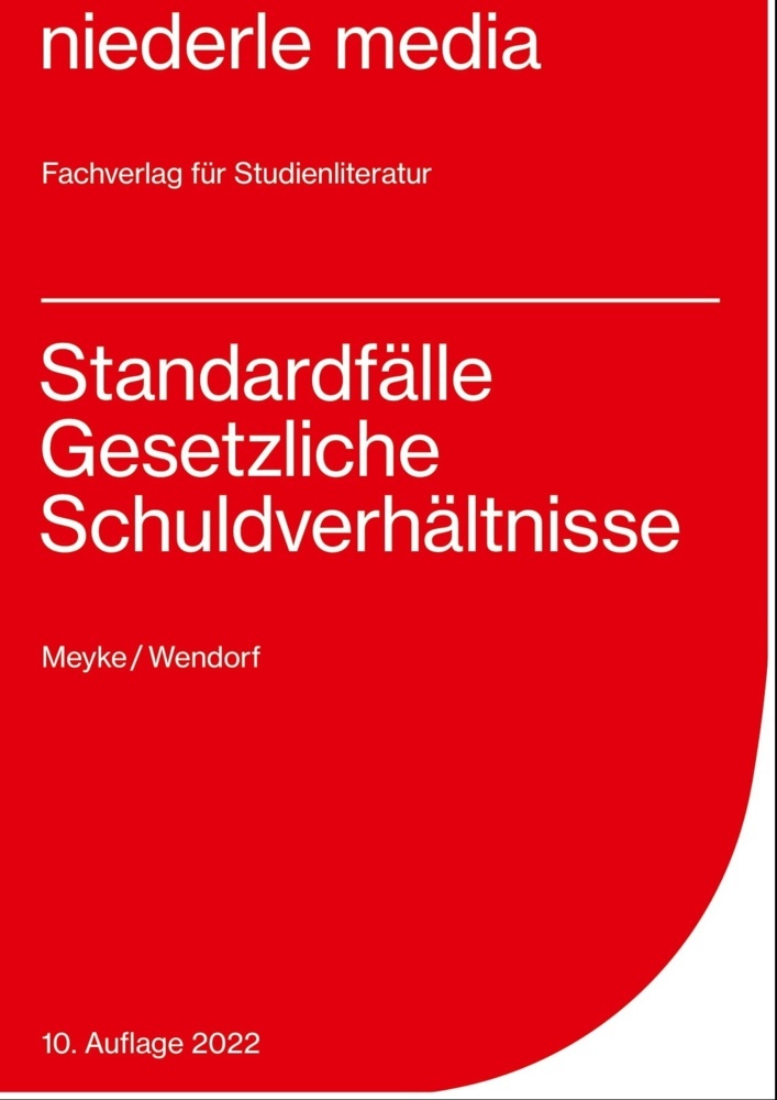 Standardfälle Gesetzliche Schuldverhältnisse - 2022 main product photo
