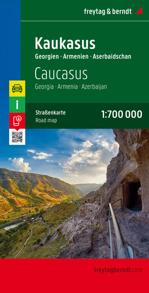 Kaukasus, Straßenkarte 1:700.000, freytag & berndt main product photo