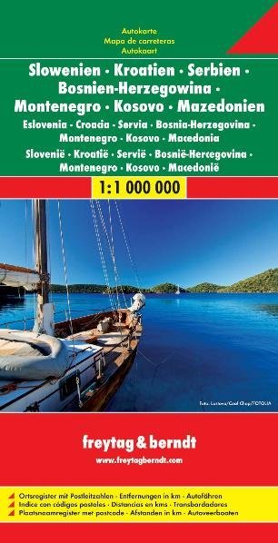 Slowenien - Kroatien - Serbien - Bosnien Herzegowina - Montenegro - Mazedonien. Eslovenia, Croacia, Servia, Bosnia-Herzegovina, Montenegro, Kosovo, Macedonia. Slovenie, Kroatie, Servie, Bosnie-Hercegovina, Montenegro, Kosovo, Macedonie main product photo
