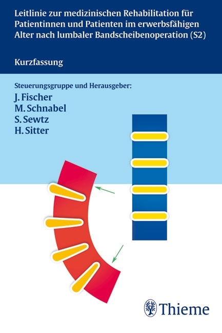 Leitlinie zur medizinischen Rehabilitation für Patientinnen und Patienten im erwerbsfähigen Alter nach lumbaler Bandscheibenoperation (S2) main product photo