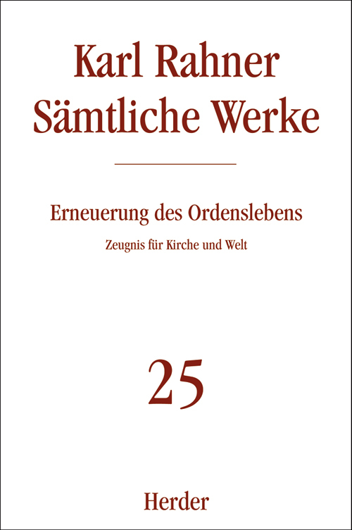Karl Rahner Sämtliche Werke main product photo