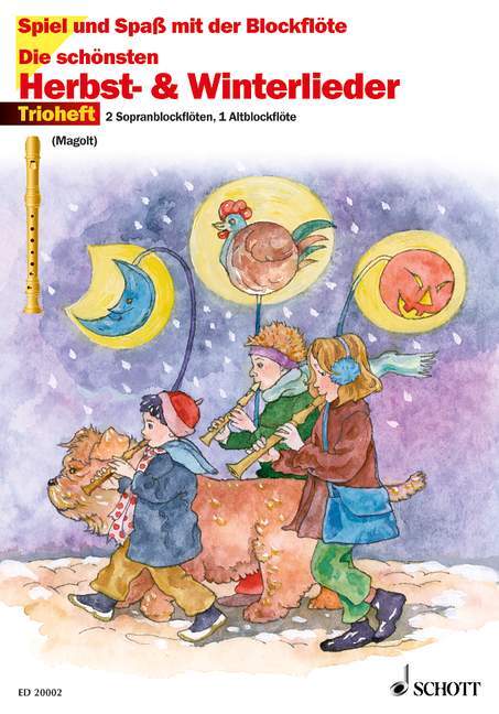 Die schönsten Herbst- & Winterlieder, für 2 Sopranblockflöten u. 1 Altblockflöte main product photo
