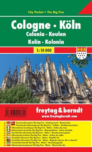 Freytag & Berndt Stadtplan Köln / Cologne / Colonia / Keulen / Kolin / Kolonia main product photo