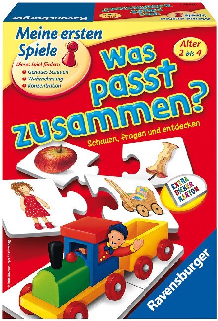 Ravensburger 21402 - Was passt zusammen? - Puzzelspiel für Kinder, Bildpaare zuordnen für 1-4 Spieler ab 2 Jahren main product photo