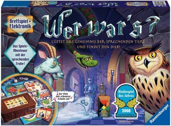 Ravensburger Kinderspiel Wer war's, Gesellschafts- und Familienspiel, für Kinder und Erwachsene, Kinderspiel des Jahres, für 2-4 Spieler, ab 6 Jahren