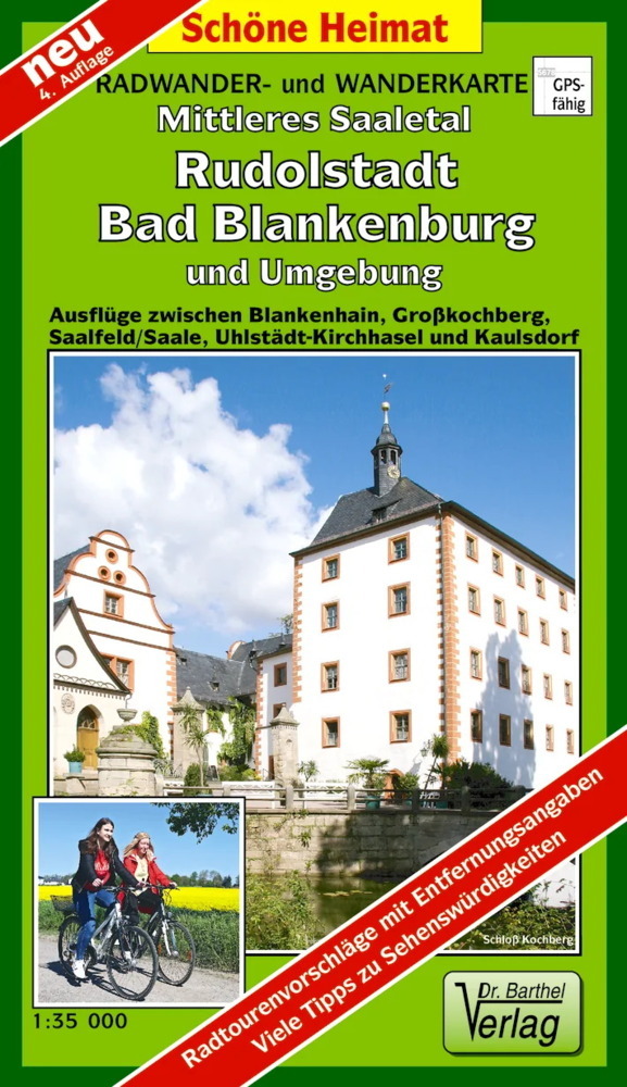 Doktor Barthel Karte Mittleres Saaletal, Rudolstadt, Bad Blankenburg und Umgebung main product photo