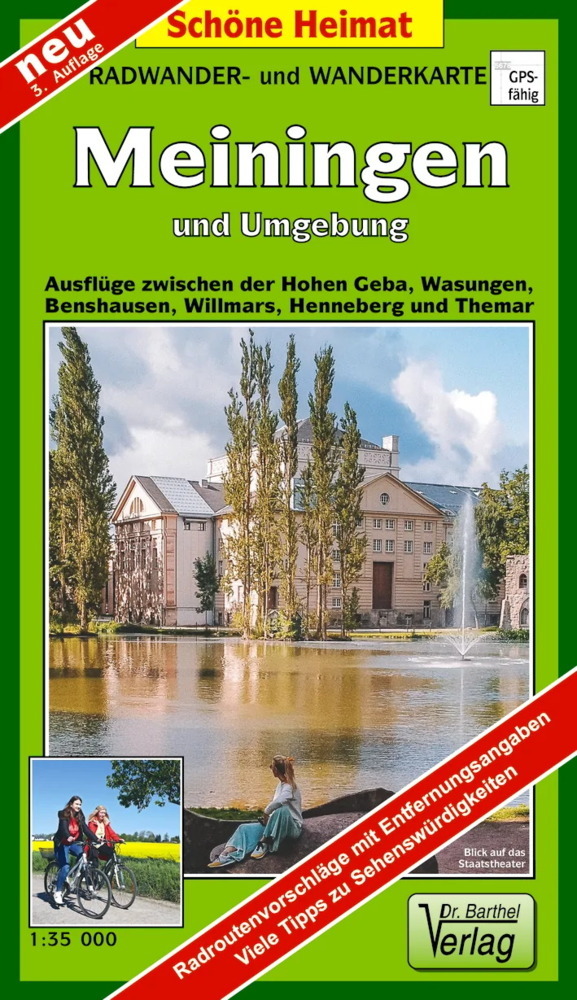 Radwander- und Wanderkarte Meiningen und Umgebung main product photo