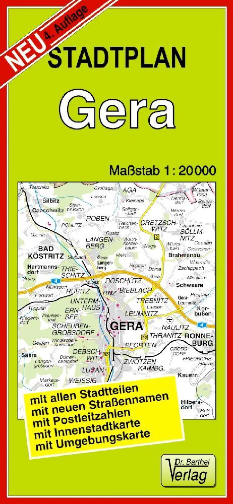 Doktor Barthel Stadtplan Gera main product photo